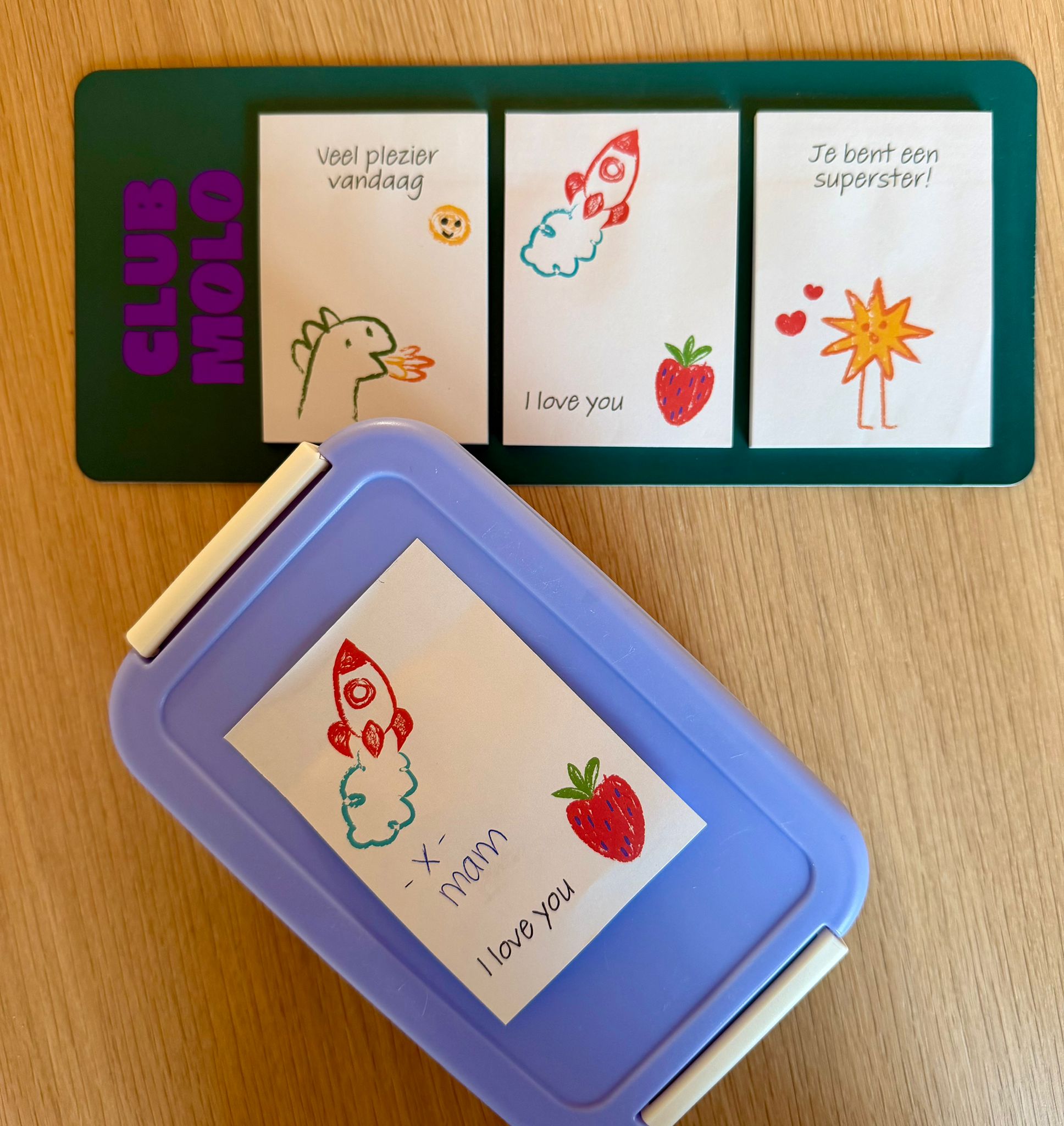 Broodtrommel briefjes